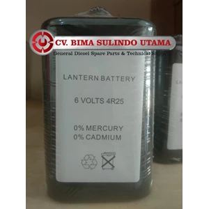 Baterai Lampu Tongkang Lithium Battery Super Heavy Duty 6V 4R25