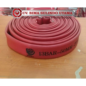 Red Fire Hose Rubber  2 Inch X 20 Meters